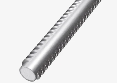 ose-up of a Minova All Thread Bar Grade 75 steel bar for demanding ground support loads in mining and tunnelling