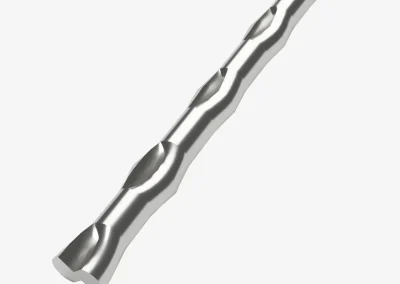 Minova Secura DB Bolt showing integrated mixing paddles for thorough resin bonding in short embedment depths