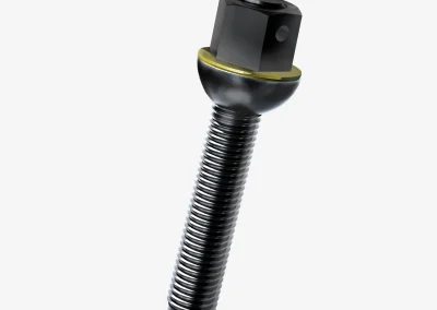 Minova Tension Rebar Bolt assembly with nut, washer and bearing plate for torque-to-tension installation