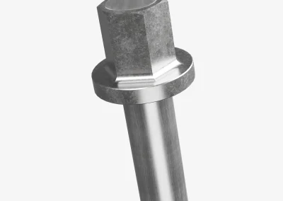 Detail view of a Minova Expansion Shell Bolt assembly showing the threaded rod and shell components