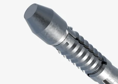 Minova MY Bolt 36 AF heavy duty nut showing the preloading and load transfer interface to the plate