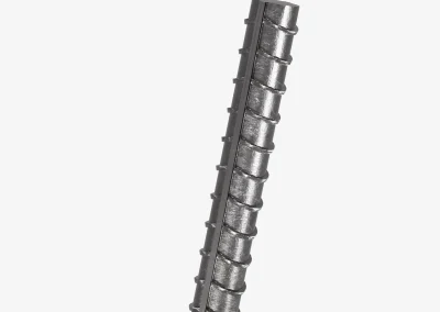 Minova Headed Rebar Bolt installed with a compatible surface plate for underground roof bolt support