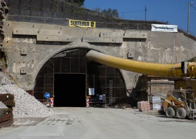Excavation works at the Prešov Tunnel face