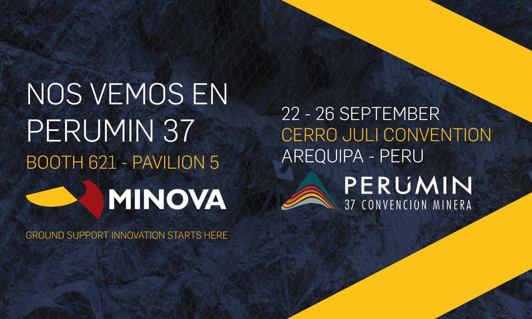Minova is exhibiting at Perumin 37 in Arequipa, Peru