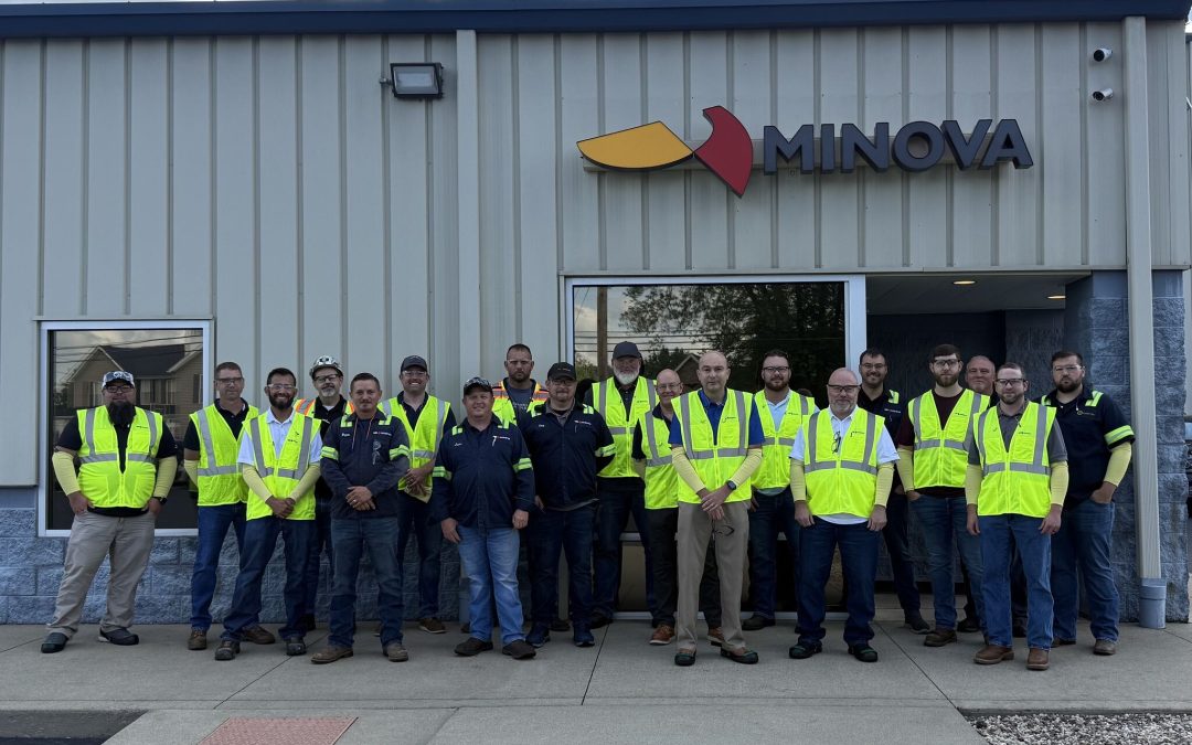Minova hosts the Blackhawk Mining team at their Ohio steel manufacturing facility