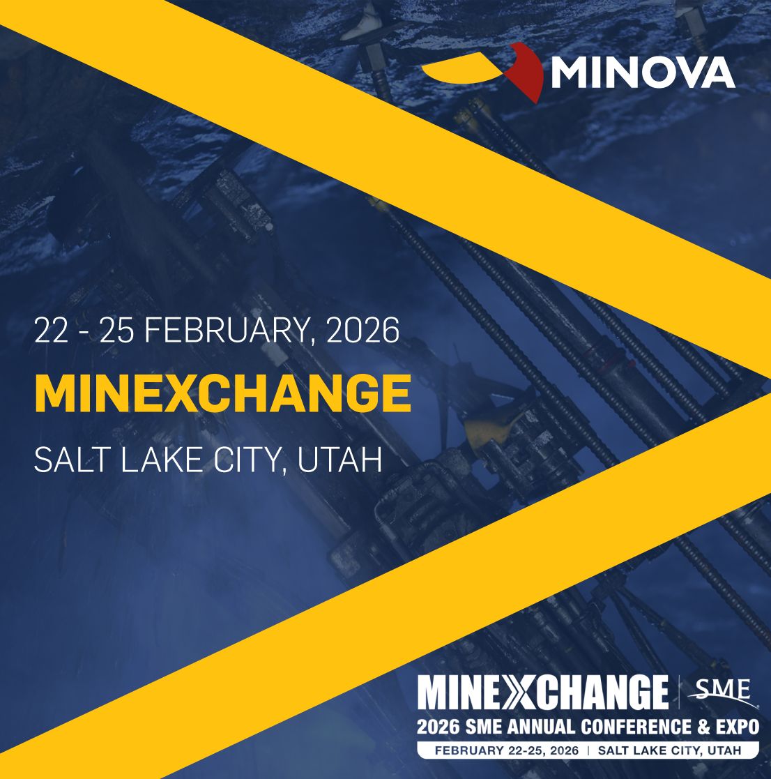 Minova is exhibiting at MINEXCHANGE