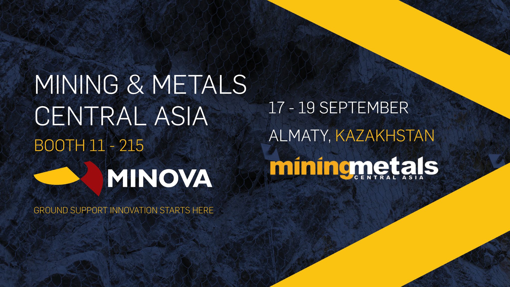 Minova is exhibiting at Mining Metals Central Asia 2025