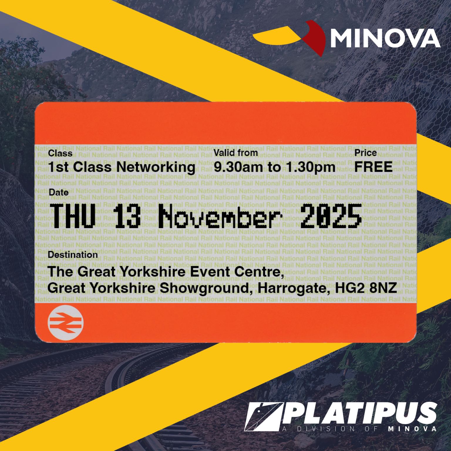 We are exhibiting at Rail Infrastructure Networking